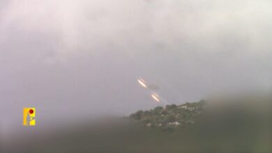 إطلاق 40 صاروخا من جنوب لبنان باتجاه مواقع إسرائيلية