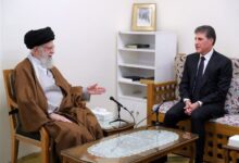 الإمام الخامنئی یستقبل رئیس اقلیم کردستان العراق