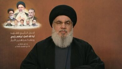 السيد نصر الله: يجب أن ننظر إلى الشهيد السيد رئيسي كقدوة