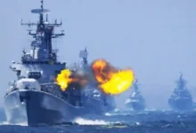 سفينة حربية تابعة للبحرية الصينية