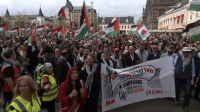 تظاهرات في مالمو السويدية تنديدا بالعدوان على غزة + فيديو