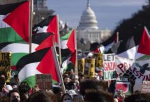تظاهرة في واشنطن تنديداً بالحرب على غزة وإحياء لذكرى النكبة