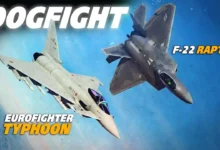 إف-22 رابتور ضد يوروفايتر تايفون