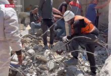 مجزرة جدیدة یرتکبها الاحتلال الإسرائیلی بقصفه بنایة متعددة الطبقات فی غزة- الأخبار الشرق الأوسط