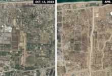 “منطقة عازلة” تشطر القطاع.. صور تكشف ما تفعله إسرائيل في غزة