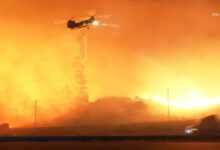 اخبار مترجمة :حريق هائل شمال لوس أنجلوس يحرق أكثر من 16 ميلاً مربعاً
