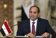 الرئيس المصري يرسل برقية تعزية إلى محمد مخبر