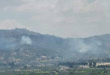 إخماد حريق بمشاركة الطيران المروحي بين الحصن والحواش بريف حمص الغربي – S A N A