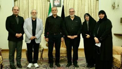 اسرة الامام المغيب السيد موسى الصدر تلتقي بالرئيس الايراني المنتخب