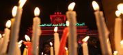 العراقيون يحيون ليلة الوحشة بايقاد الشموع بعد مراسم زيارة عاشوراء