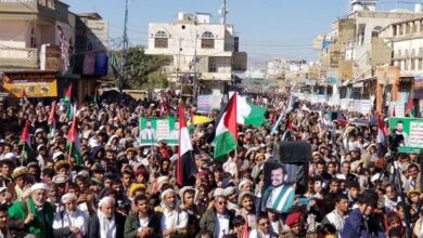 اليمن.. مسيرات مليونية في صعدة انتصارا لغزة