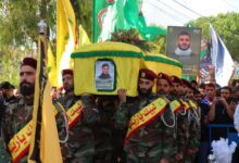 حزب الله يشيّع الشّهيد عبد الله فقيه في بلدة ربّ ثلاثين الحدوديّة