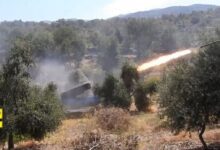 حزب الله يقصف مقرين للاحتلال في الجولان بمئة صاروخ كاتيوشا