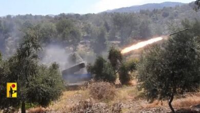 حزب الله يقصف مقرين للاحتلال في الجولان بمئة صاروخ كاتيوشا