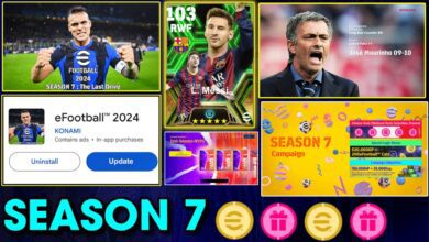 عاجل | اطلاق تحديث Efootball 2024 Season 7 حمل النسخة الجديدة من اللعبة الآن