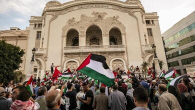 عشرات التونسيين يتظاهرون أمام سفارة واشنطن تضامنا مع الفلسطينيين | وكالة شمس نيوز الإخبارية - Shms News |