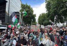 مسيرات منددة بالابادة الجماعية للفلسطينيين في روما ولندن
