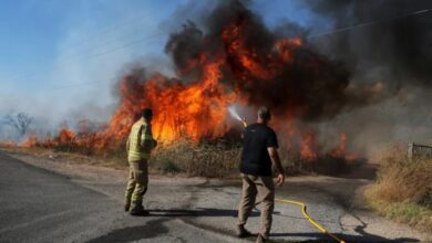 وابل من صواريخ حزب الله يحرق الاحتلال في الاراضي المحتلة