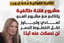 عاجل الجماعة الاسلامية&Quot; في بيان ردا على كلام النائبة القواتية غادة أيوب عن المواجهة المستمرة منذ ١٤٠٠ سنة،