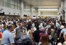 ازدحام كثيف في المطار طلبا للرحيل عن لبنان واسعار تذاكر السفر