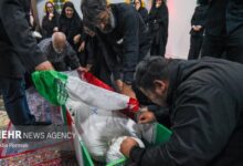 توديع جثمان المستشار الإيراني