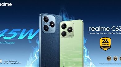 ريلمى تكشف عن هاتف Realme C63 بتصميم فريد مصنوع من الجلد عالي الجودة -