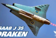 المقاتلة السويدية J 35 Draken: طائرة أسطورية شقت طريقها في سماء العالم