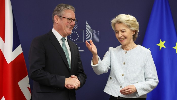 UK Prime Minister Keir Starmer and European Commission President Ursula von der Leyen