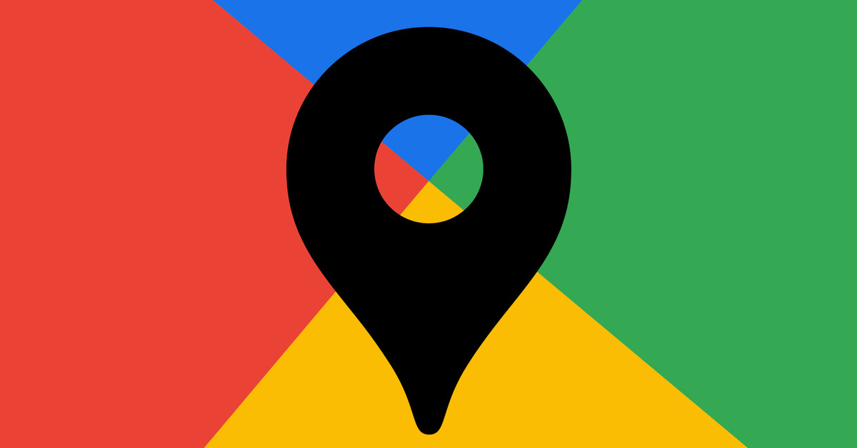 Vector illustration of the Google Maps logo.