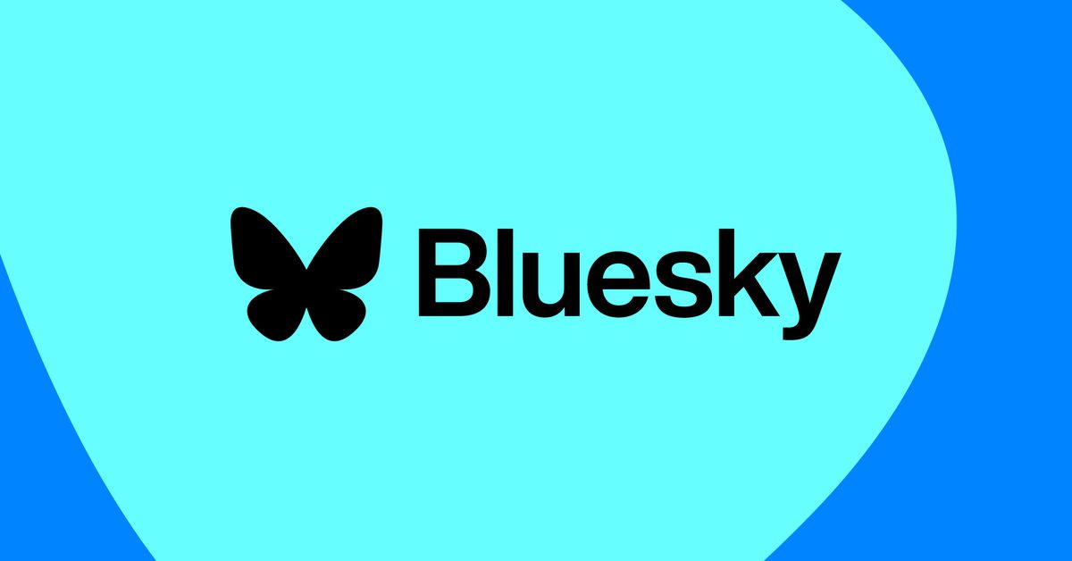 Vector illustration of the Bluesky logo.