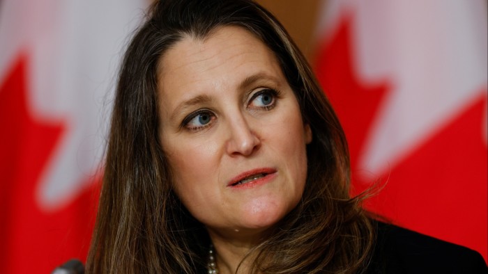 Chrystia Freeland, pictured in April 2021