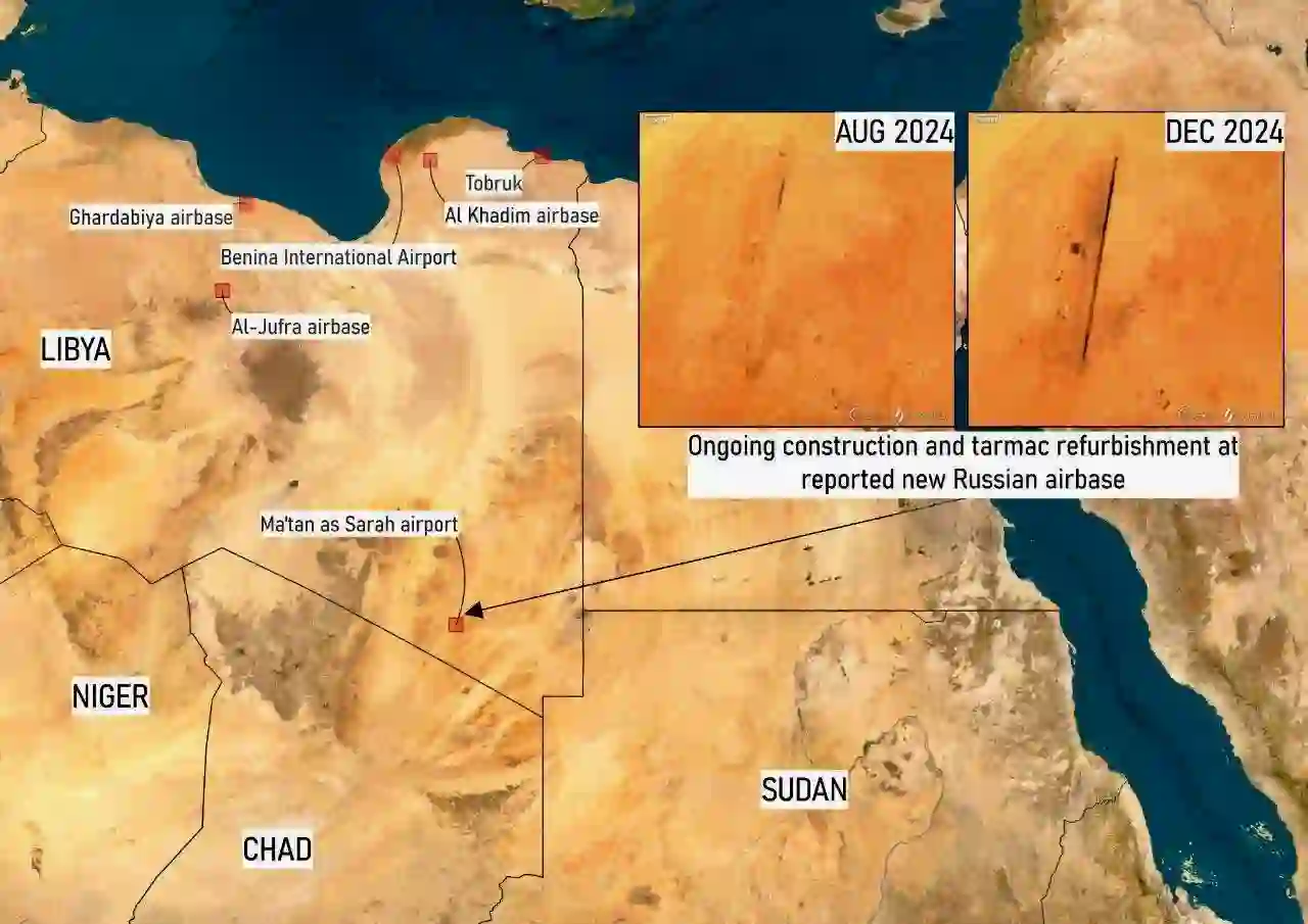 بدأت بقاعدة استراتيجية استراتيجية في جنوب ليبيا للعمل معها في جميع أنحاء العالم