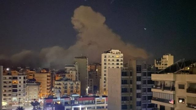 غاراتان على الضاحية الجنوبية فجرا