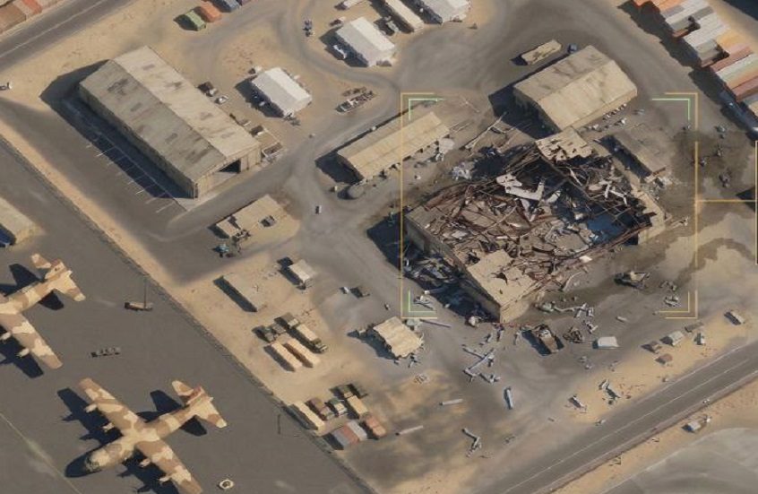 صورة توضيحية - ثلاثية الأبعاد توثق أضرارا لحقت بالقاعدة الأمريكية عريفجان في الكويت