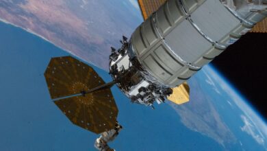 صورة توضيحية - شاهد مركبة الشحن الفضائية الأولى “Cygnus XL” التابعة لشركة Nohrop Grumman تغادر المحطة الفضائية في 12 مارس