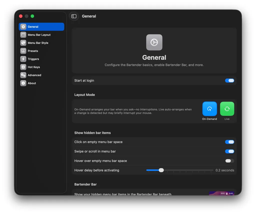 أصبح Bartender لنظام التشغيل Mac جيدًا مرة أخرى، وشريط القائمة الخاص بي ممتن للغاية