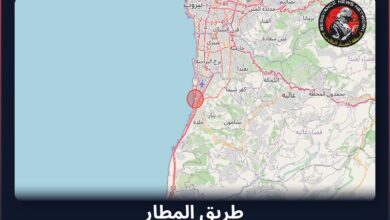 #عاجل تم رصد غارة جوية في لبنانالمناطق المتأثرة: طريق المطار...