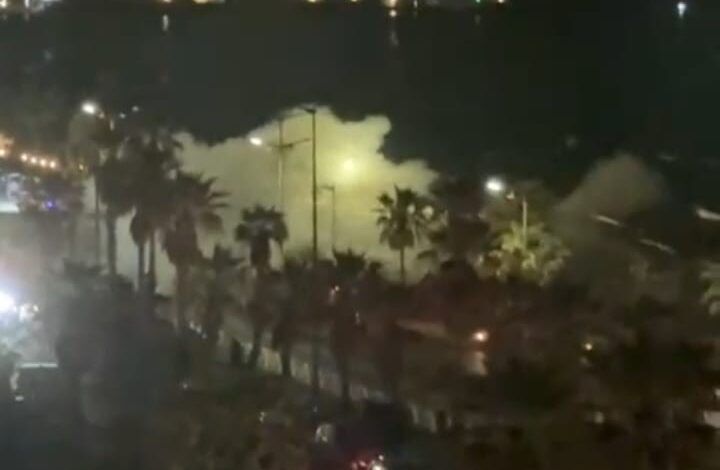 اعتداء للاحتلال الإسرائيلي استهدف نازحين على شاطئ الرملة البيضاء في العاصمة بيروت