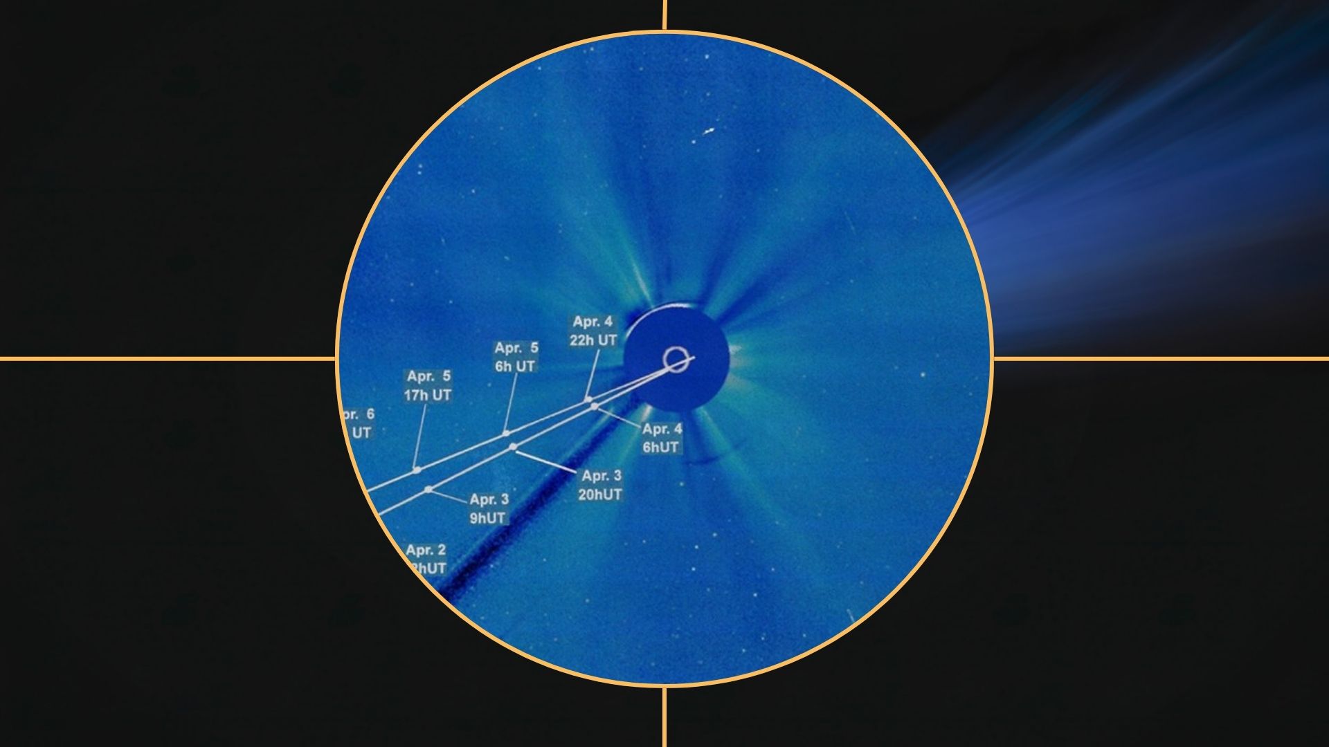 صورة توضيحية - يمكن رؤية “مذنب عيد الفصح” في سماء النهار في أبريل/نيسان المقبل إذا نجا من غوص ناري خلف الشمس