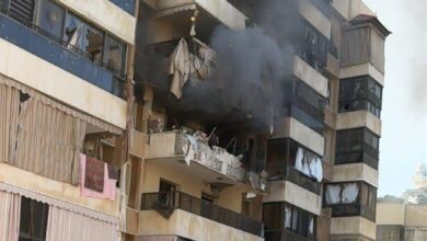 استهداف شقة سكنية في قلب العاصمة بيروت