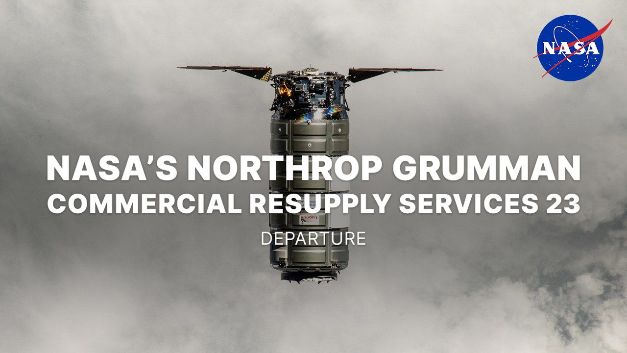 شاهد مركبة الشحن الفضائية الأولى “Cygnus XL” التابعة لشركة Nohrop Grumman تغادر المحطة الفضائية في 12 مارس
