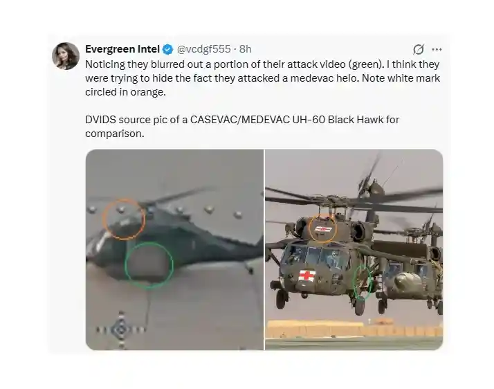 طائرة مسيّرة بتقنية الرؤية من منظور الشخص الأول تصيب مروحية بلاك هوك أمريكية في العراق