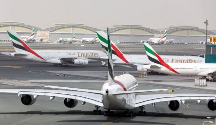 طيران الإمارات تعلن تعليق جميع الرحلات من وإلى دبى