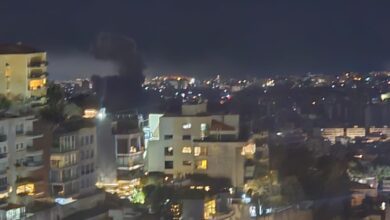 غارة عنيفة على الضاحية الجنوبية لمدينة بيروت