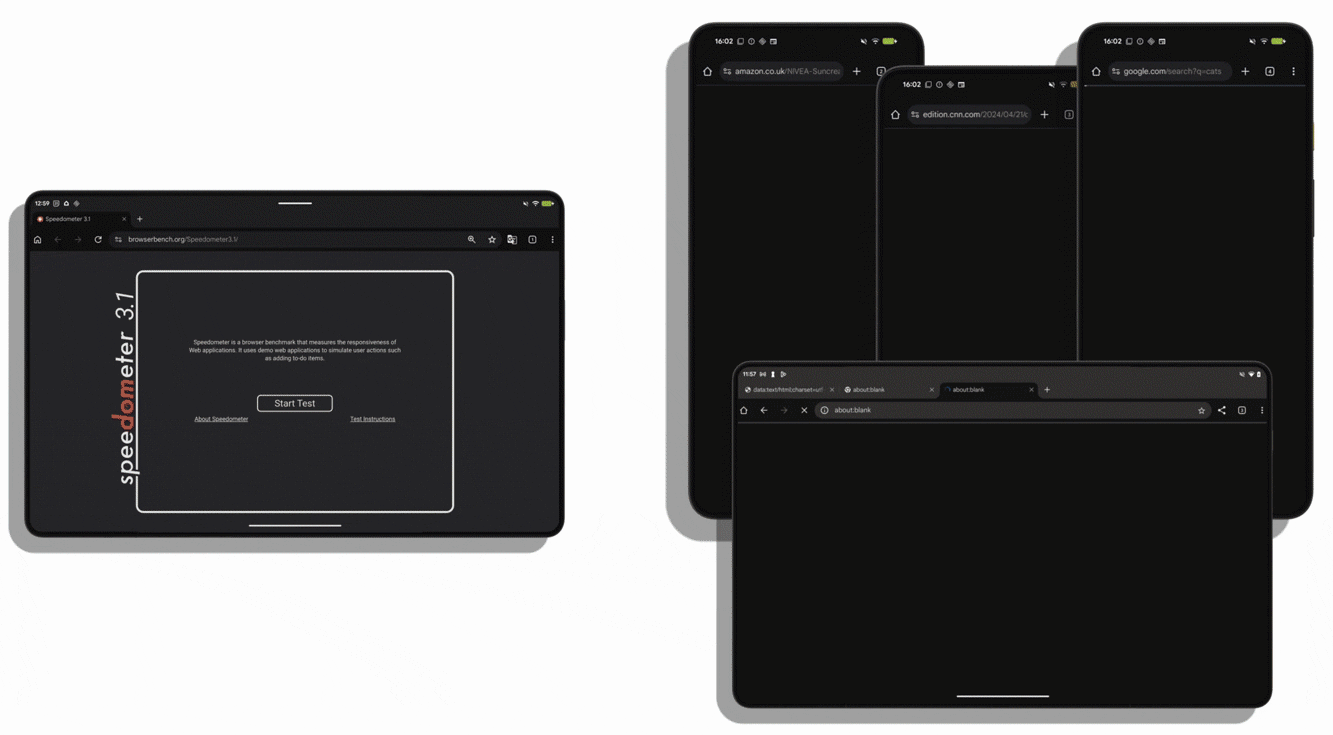 قام Android للتو بتعيين شريط جديد لسرعة التصفح