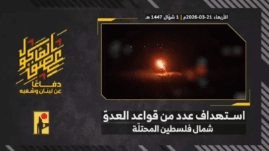 مشاهد من عملية استهداف المقاومة الإسلامية عددا من القواعد العسكرية الإسرائيلية