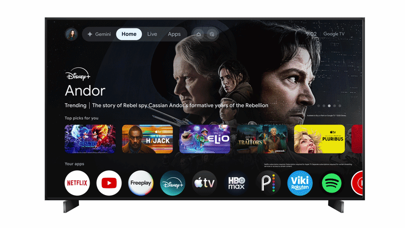 يريد Gemini التأكد من أن Google TV الخاص بك هو الشاشة الوحيدة المهمة