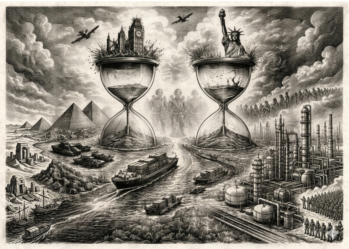 هل يكتب هرمز لحظة سقوط الهيمنة الأمريكية كما مضت السويس فرمان سقوط الإمبراطورية البريطانية؟ jpg