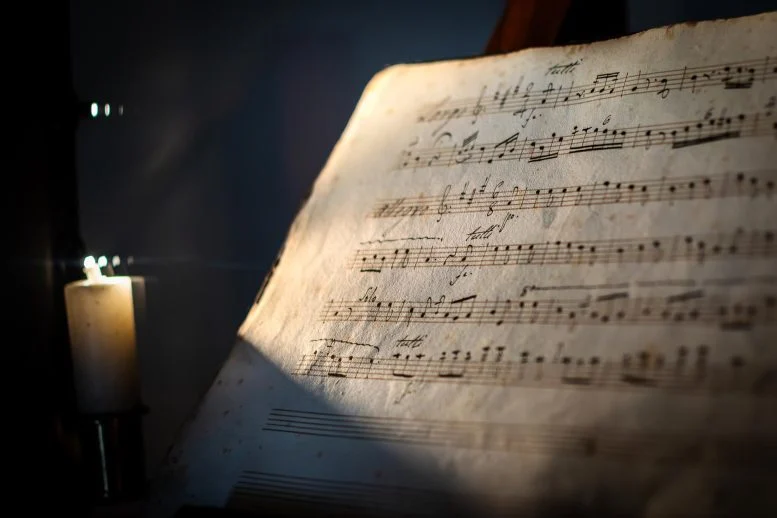 Old Musical Scores Candlelight 777  215 518 jpg