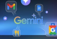 Illustration Showing The Gemini Logo At The Center Surrounded By Gmail Docs Restaurant And Google Tr Avif